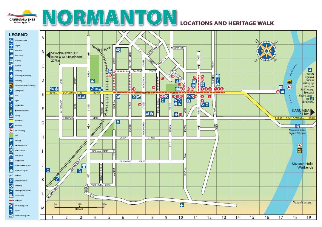 Normanton map